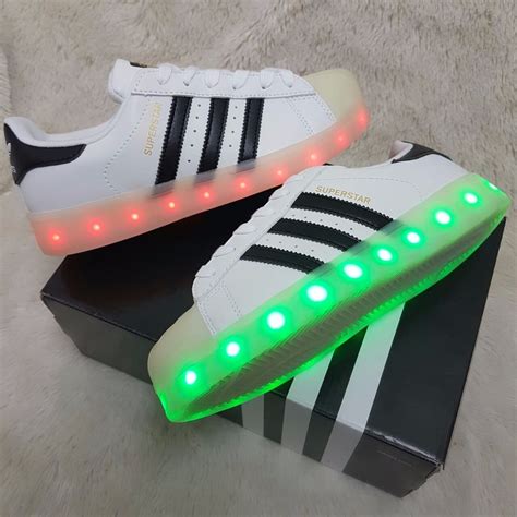 tenis adidas superstar con luces